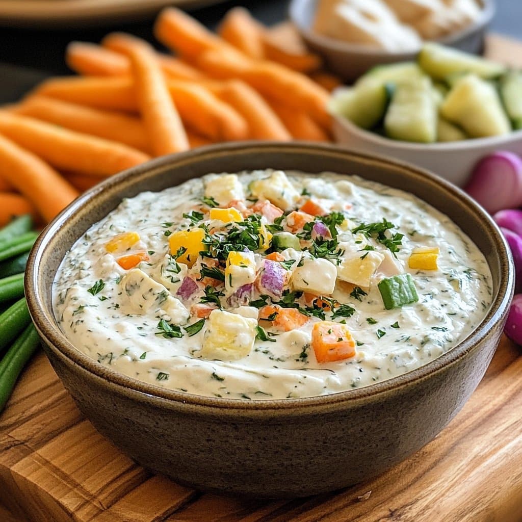 Receta de Dip de Verduras de Primavera: Fresco y Delicioso