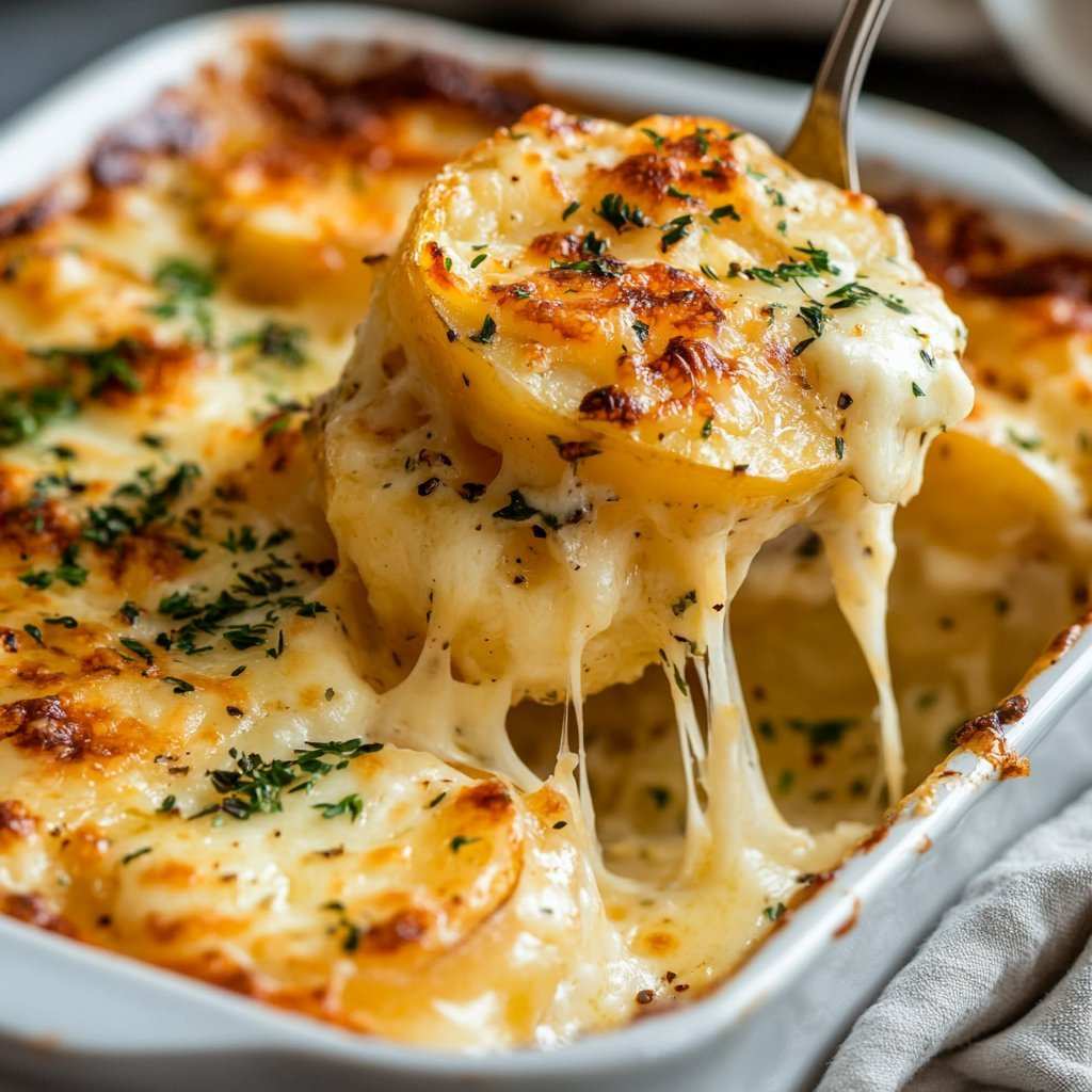 Gratín de Patatas con Queso – Receta Deliciosa y Cremosa