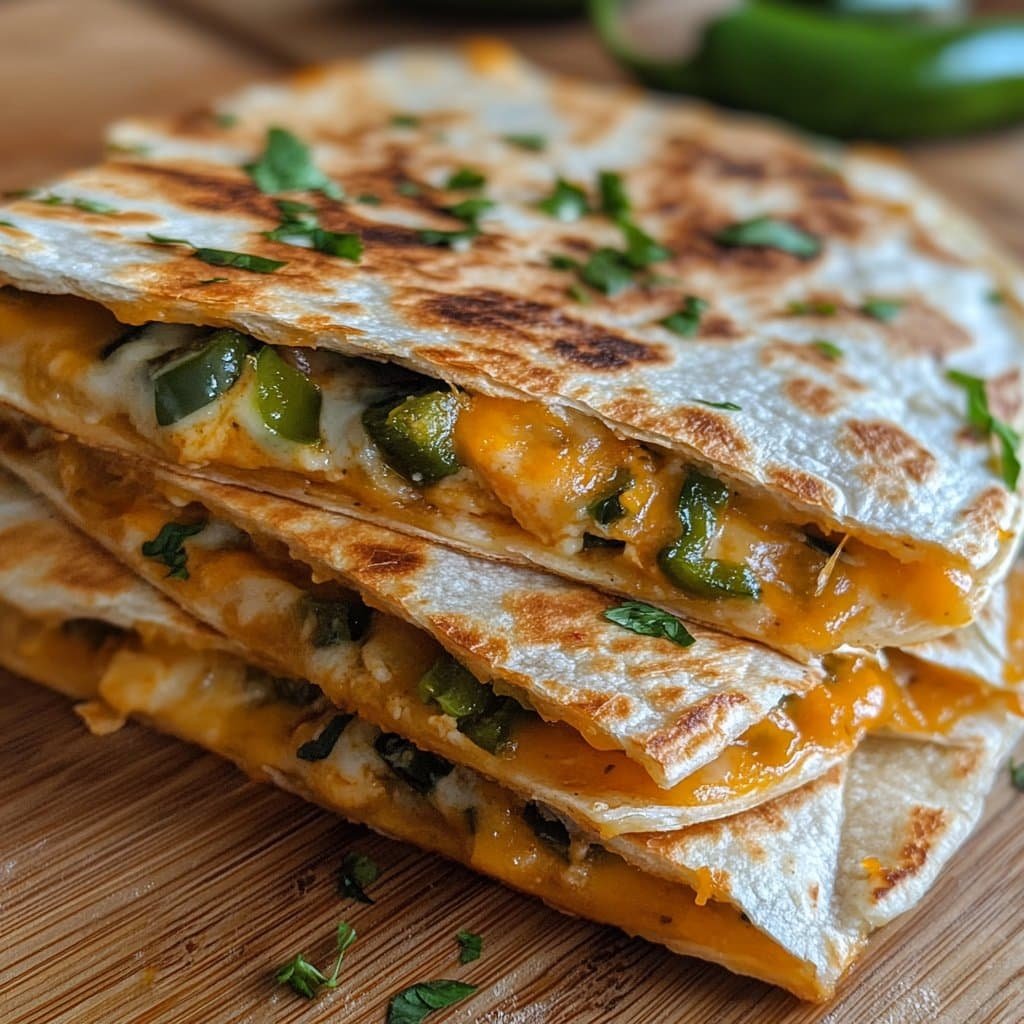 Receta Deliciosa de Quesadillas de Jalapeño Popper