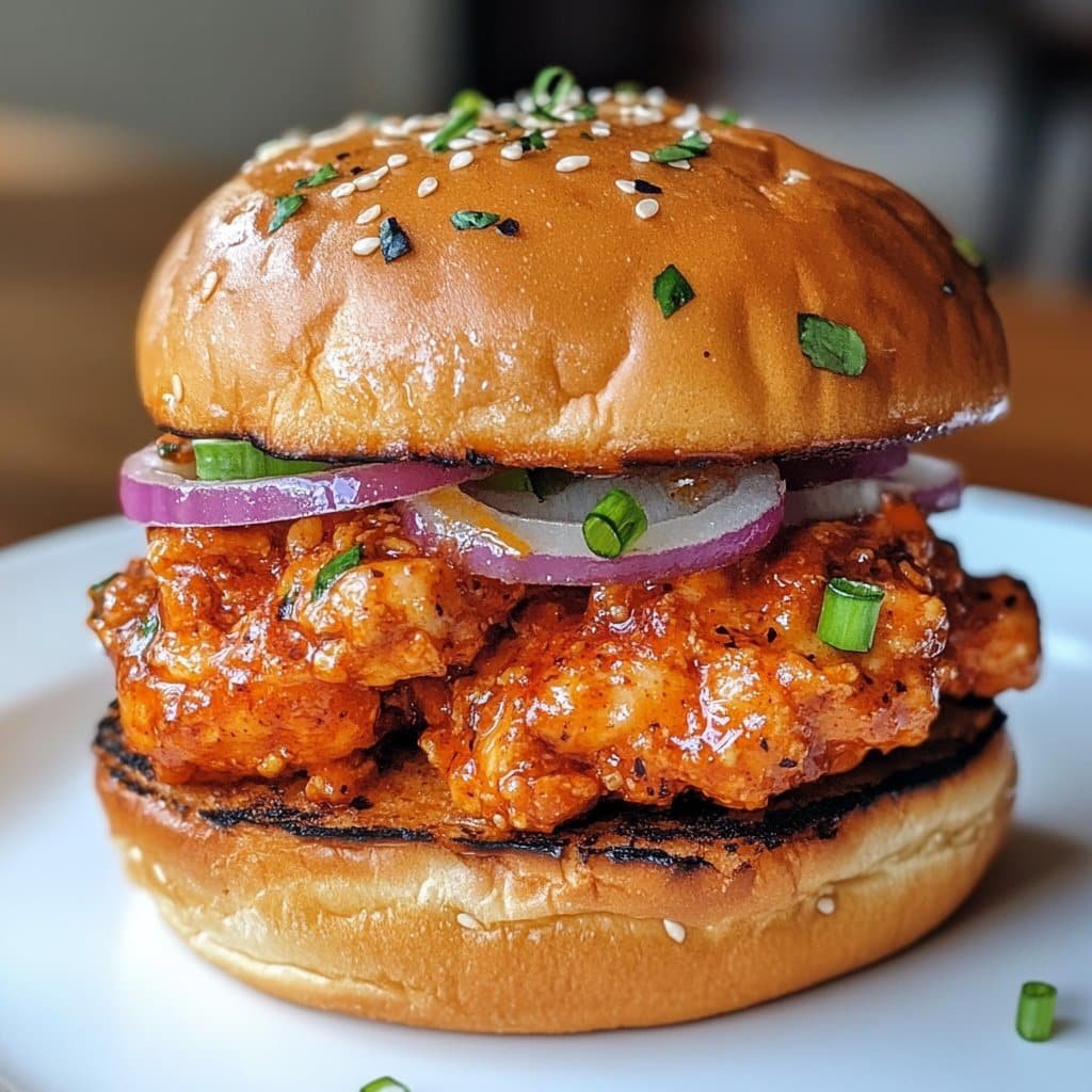 Receta de sándwich de pollo picante: un deleite lleno de sabor