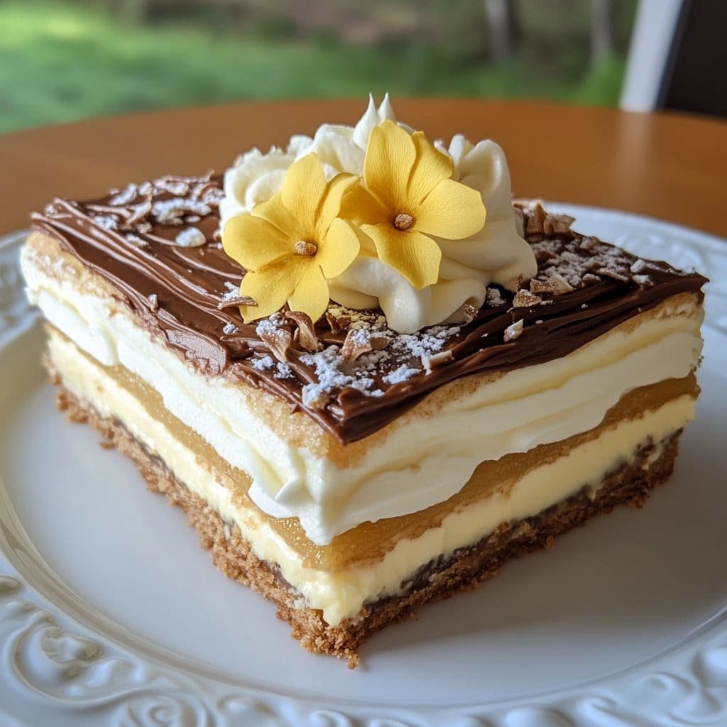 Receta de pastel de eclair de limón sin hornear – Simple y delicioso