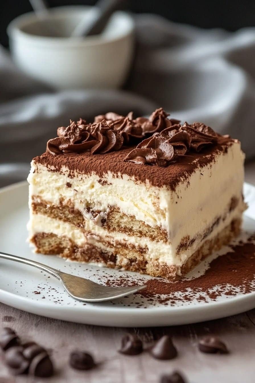 Tiramisu Semifreddo – Fácil pastel helado italiano sin hornear