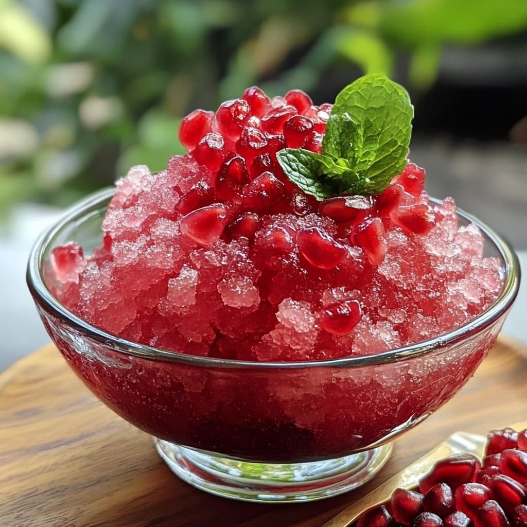 Granizado de Granada – Postre de Verano Ligero y Refrescante