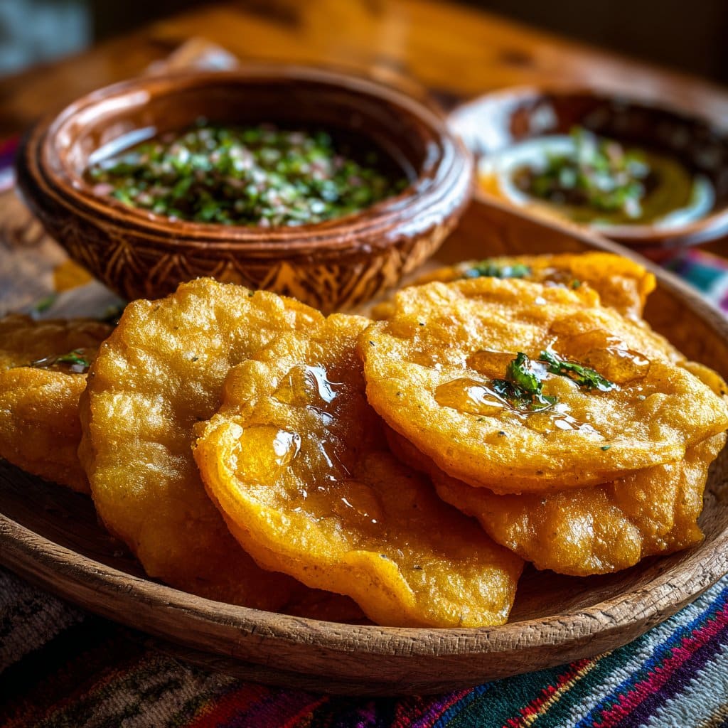 Sopaipillas con Pebre o Miel