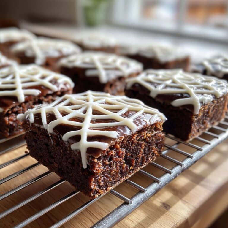 Brownies de telaraña de Halloween – Fudgy y fáciles de decorar