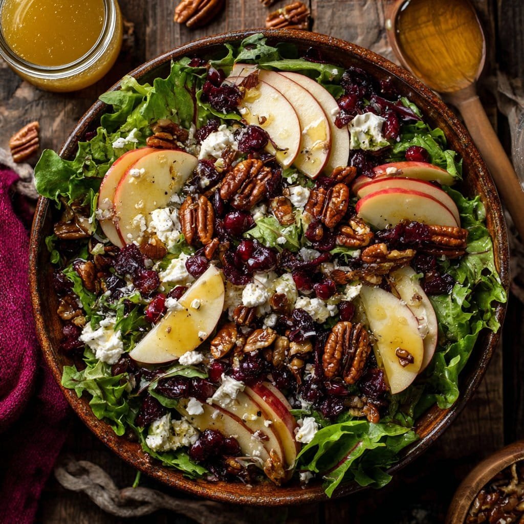 Ensalada de Arándanos y Pacanas – Dulce, Crujiente y Perfectamente Aliñada