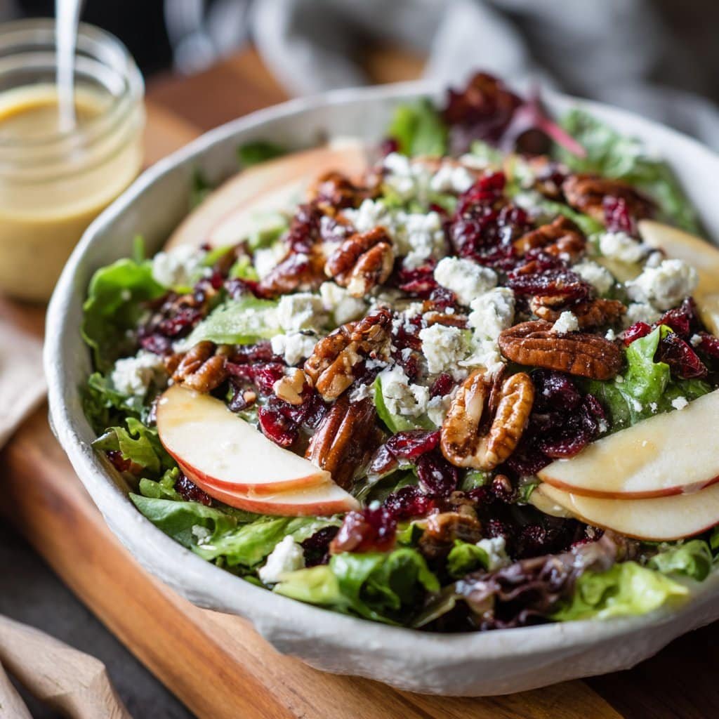 Ensalada de Arándanos y Pacanas – Dulce, Crujiente y Perfectamente Aliñada