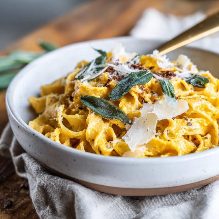 Pasta fácil de calabaza y salvia – rica, terrosa y deliciosa