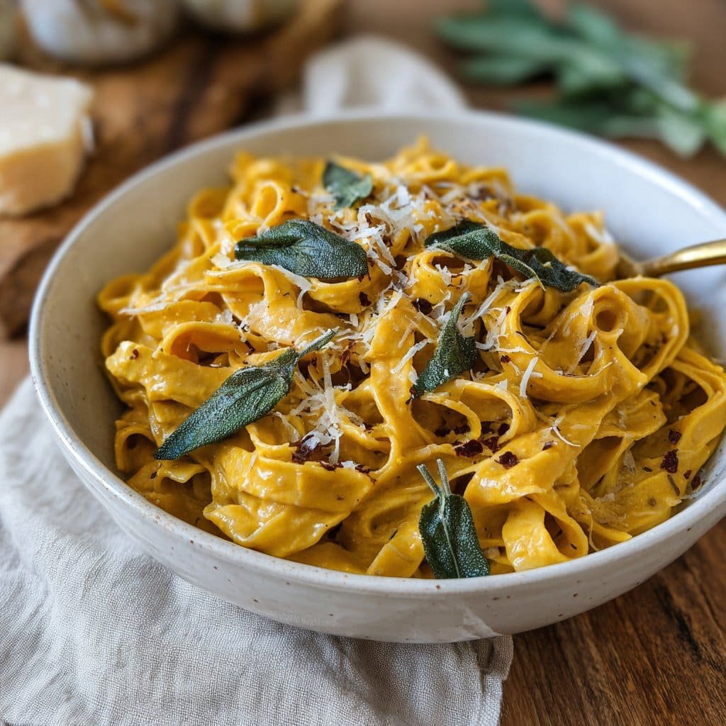 Pasta fácil de calabaza y salvia – rica, terrosa y deliciosa