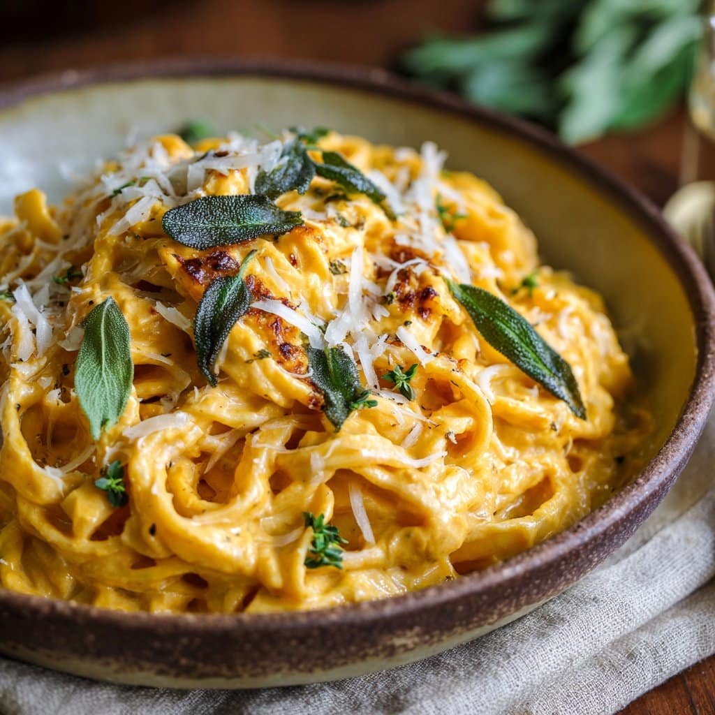 Pasta fácil de calabaza y salvia – rica, terrosa y deliciosa