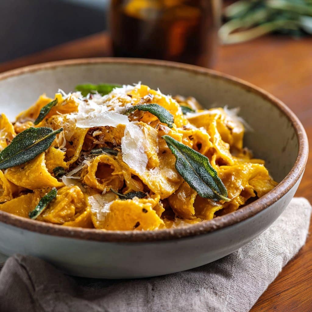 Pasta fácil de calabaza y salvia – rica, terrosa y deliciosa