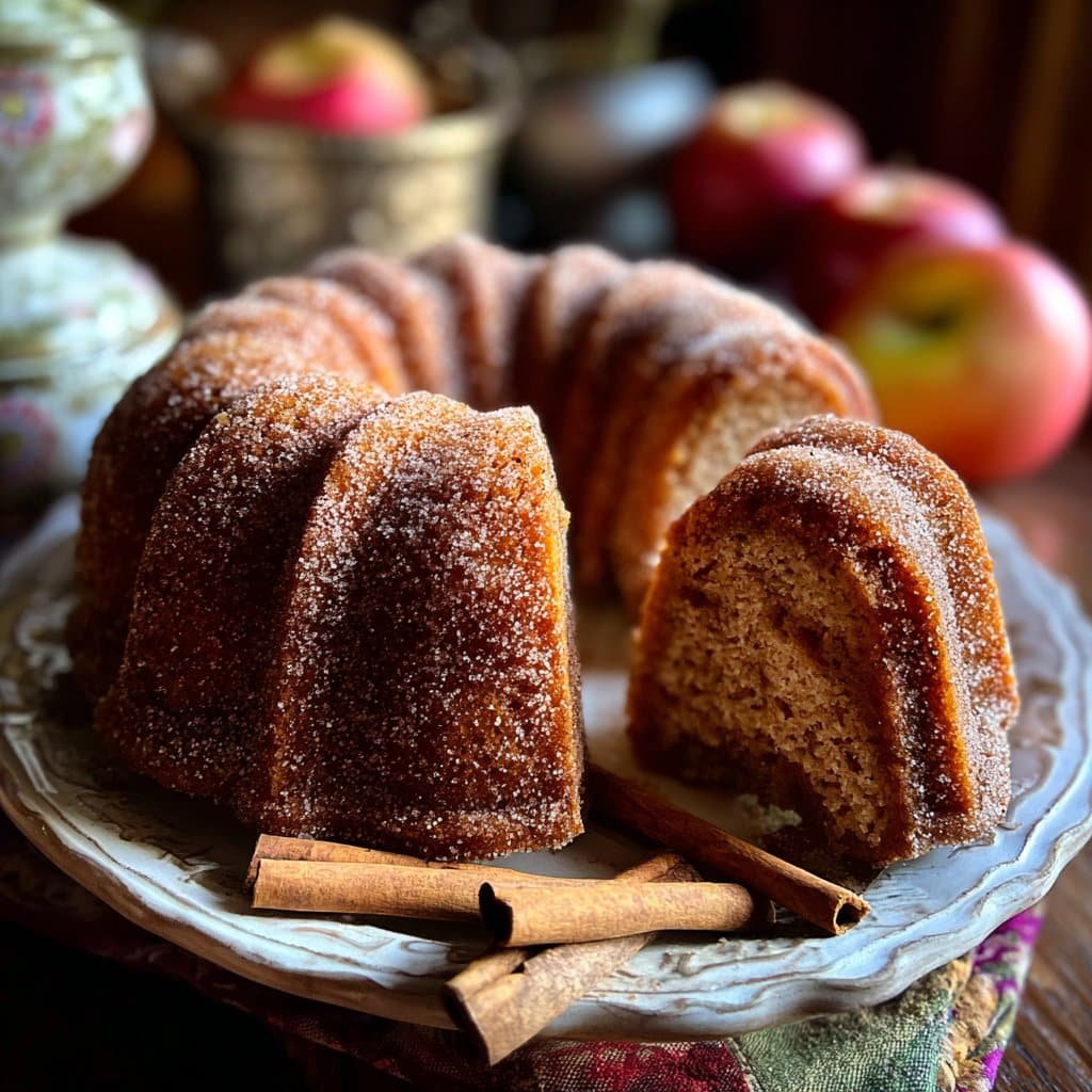Pastel de rosquillas de sidra de manzana húmedo – Azucarado, especiado y horneado