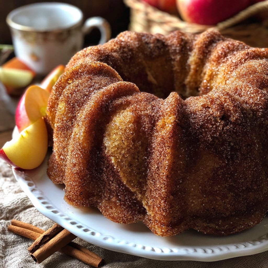 Pastel de rosquillas de sidra de manzana húmedo – Azucarado, especiado y horneado