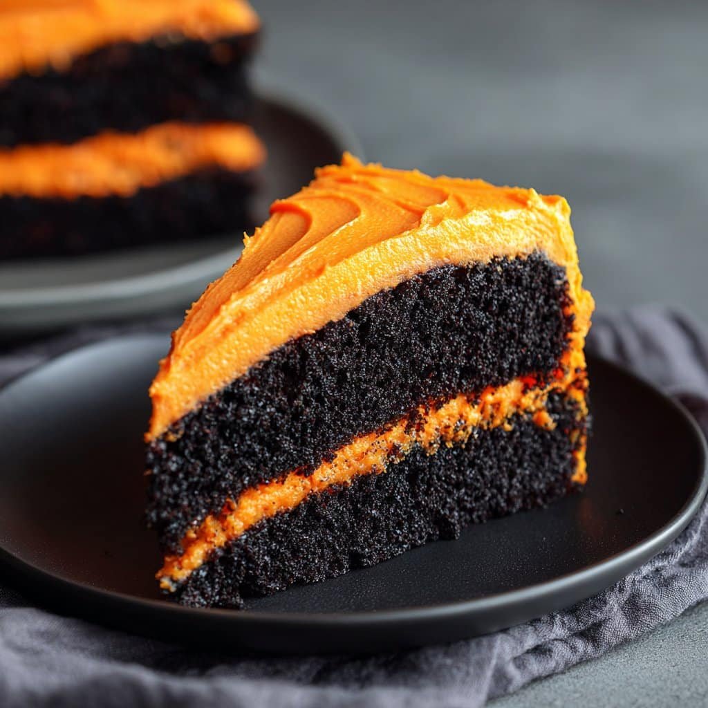 Pastel de Terciopelo Negro Escalofriante – Perfecto para Fiestas de Halloween