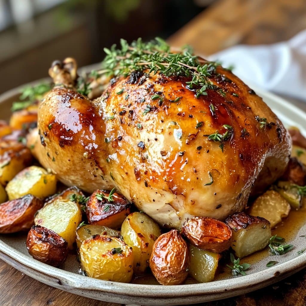 Pollo Asado Glaseado con Jarabe de Arce Fácil – Dulce, Sabroso y Crujiente