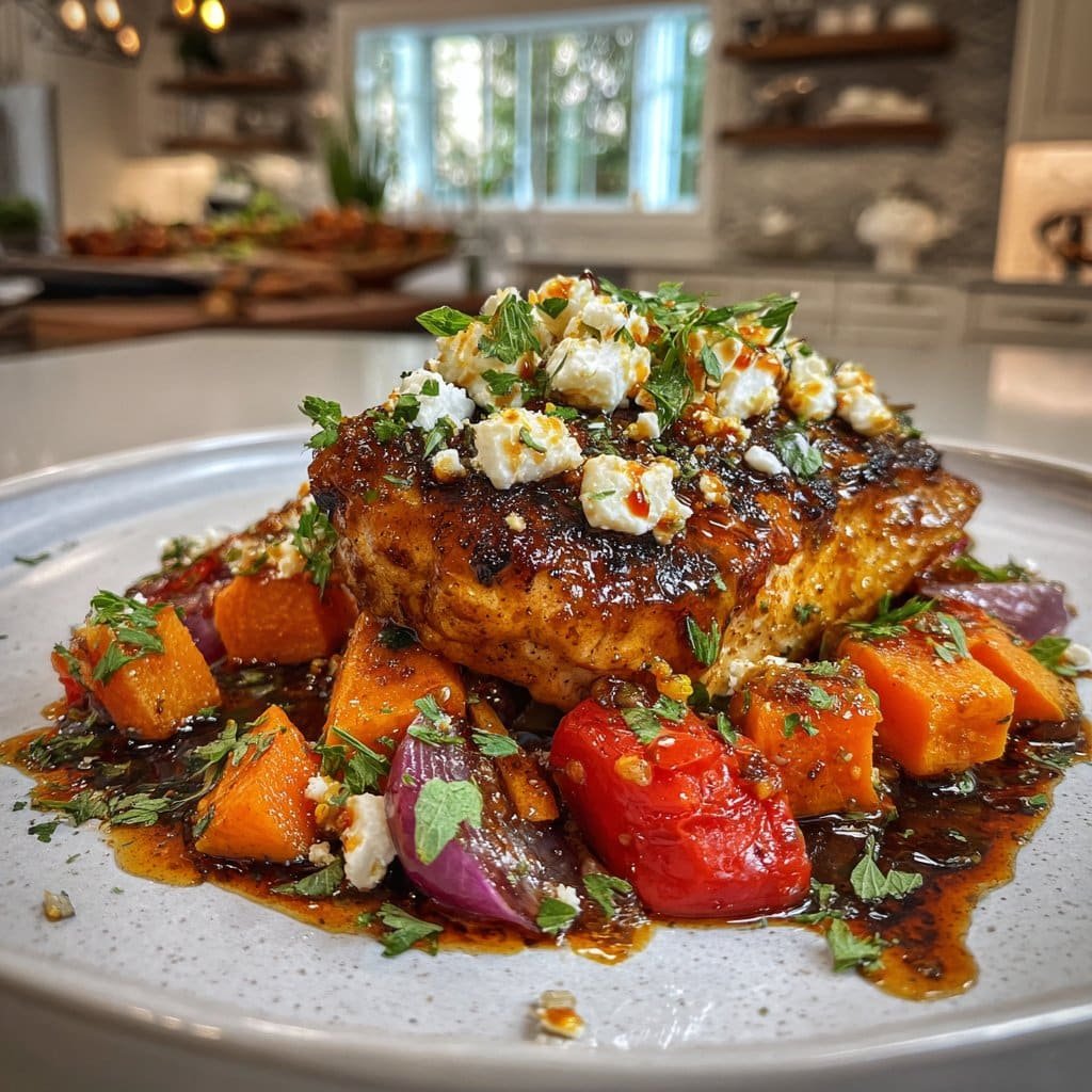 Pollo con Feta infusionado en Miel Picante Artesanal – Sabor Delicioso y Único