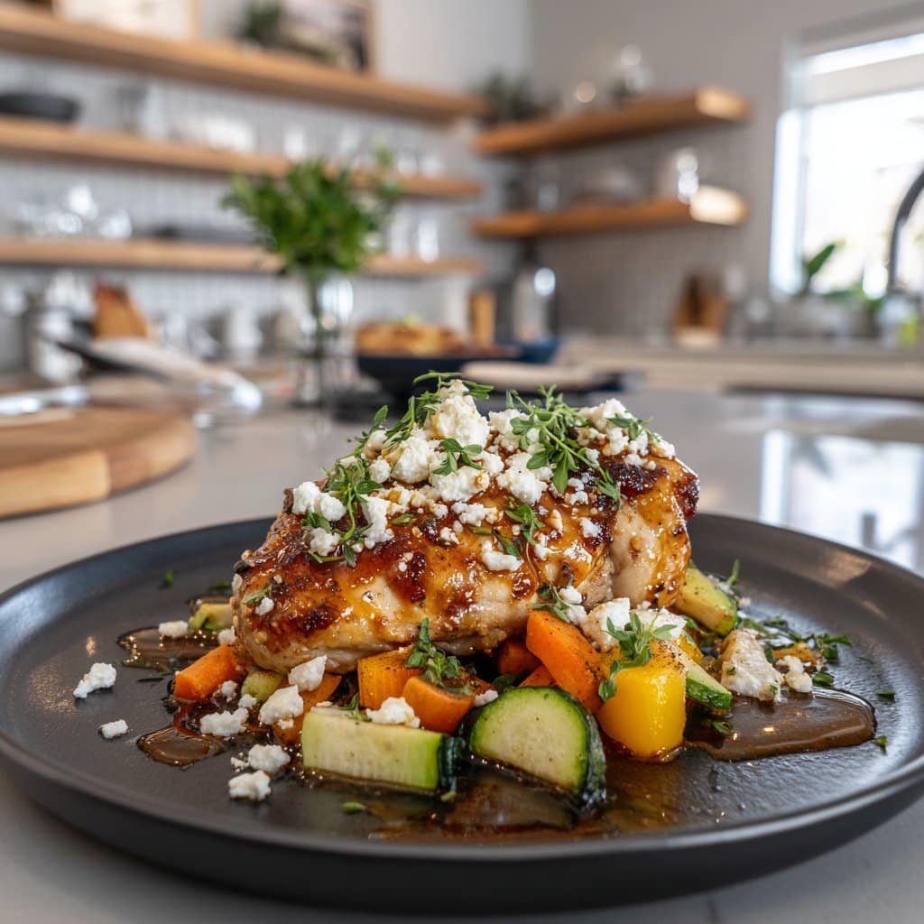 Pollo con Feta infusionado en Miel Picante Artesanal – Sabor Delicioso y Único