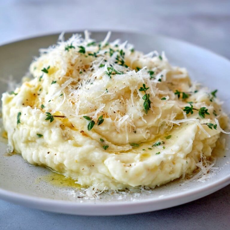 Puré de Papas Cremoso con Trufa – Aligerado con Parmesano y Ajo