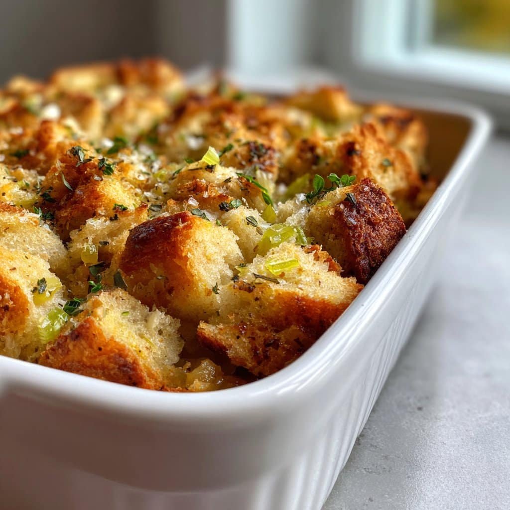 Relleno de Salvia Sin Granos – Un Acompañante Festivo Bajo en Carbohidratos