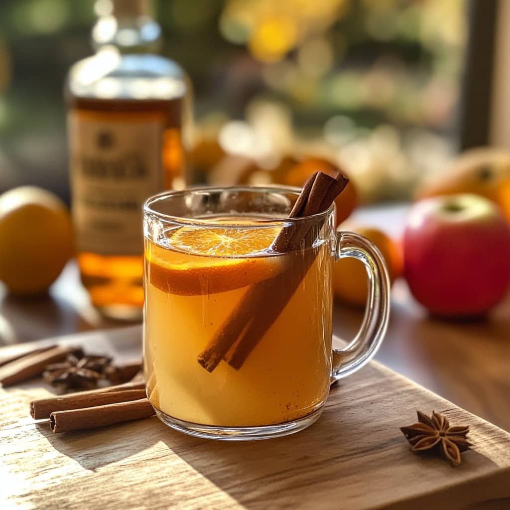 Sidra de manzana caliente clásica – Añade ron especiado para más calidez