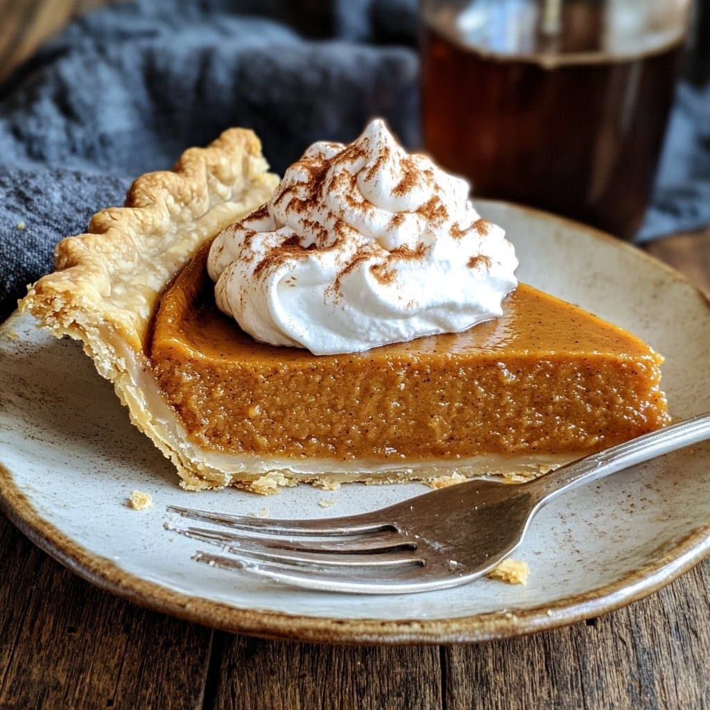 Tarta de Calabaza con Crema Batida de Maple – Un Favorito de Otoño