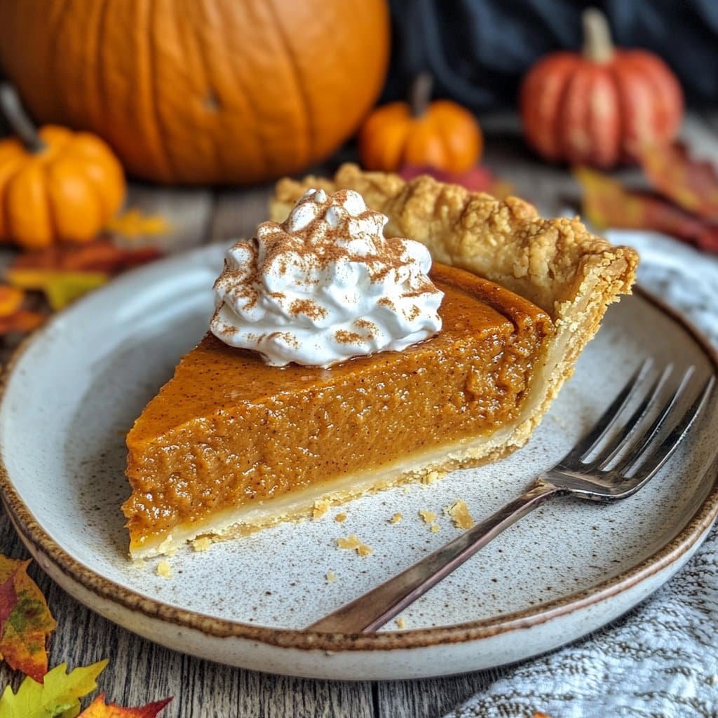 Tarta de Calabaza con Crema Batida de Maple – Un Favorito de Otoño