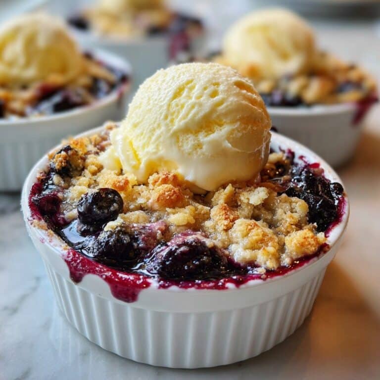 Crumble de arándanos de Martha – Migas mantecosas y bayas jugosas
