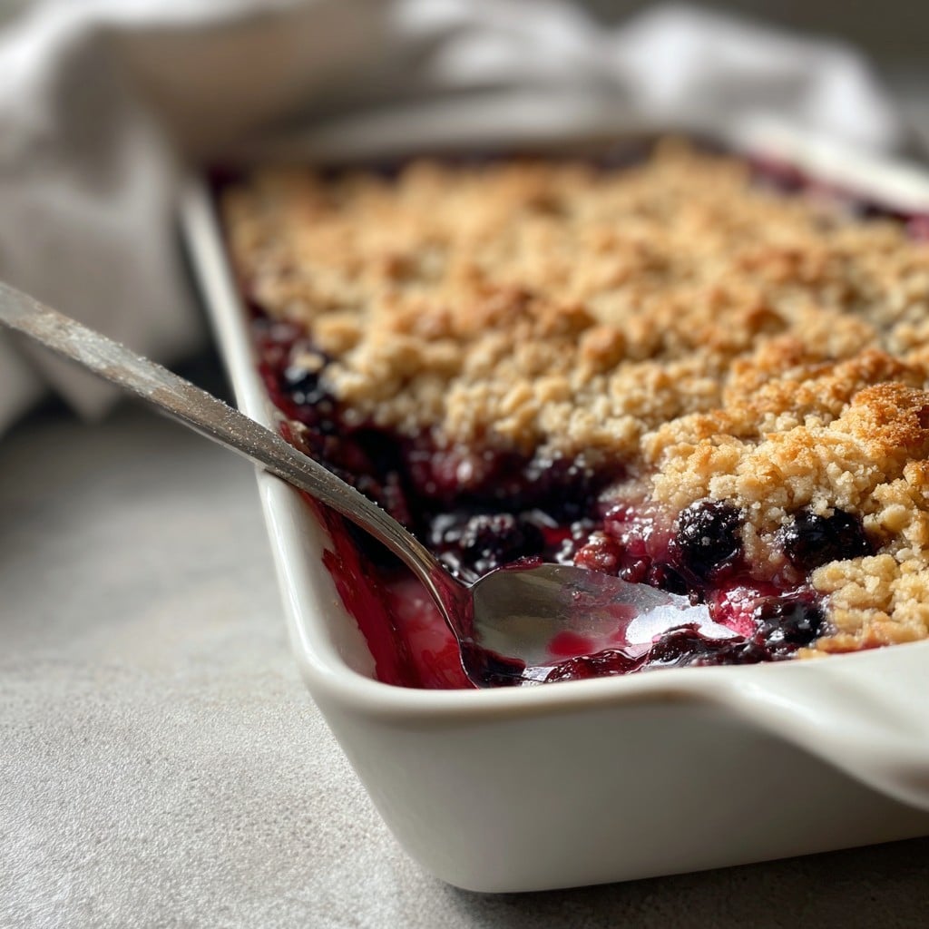 Crumble de arándanos de Martha – Migas mantecosas y bayas jugosas
