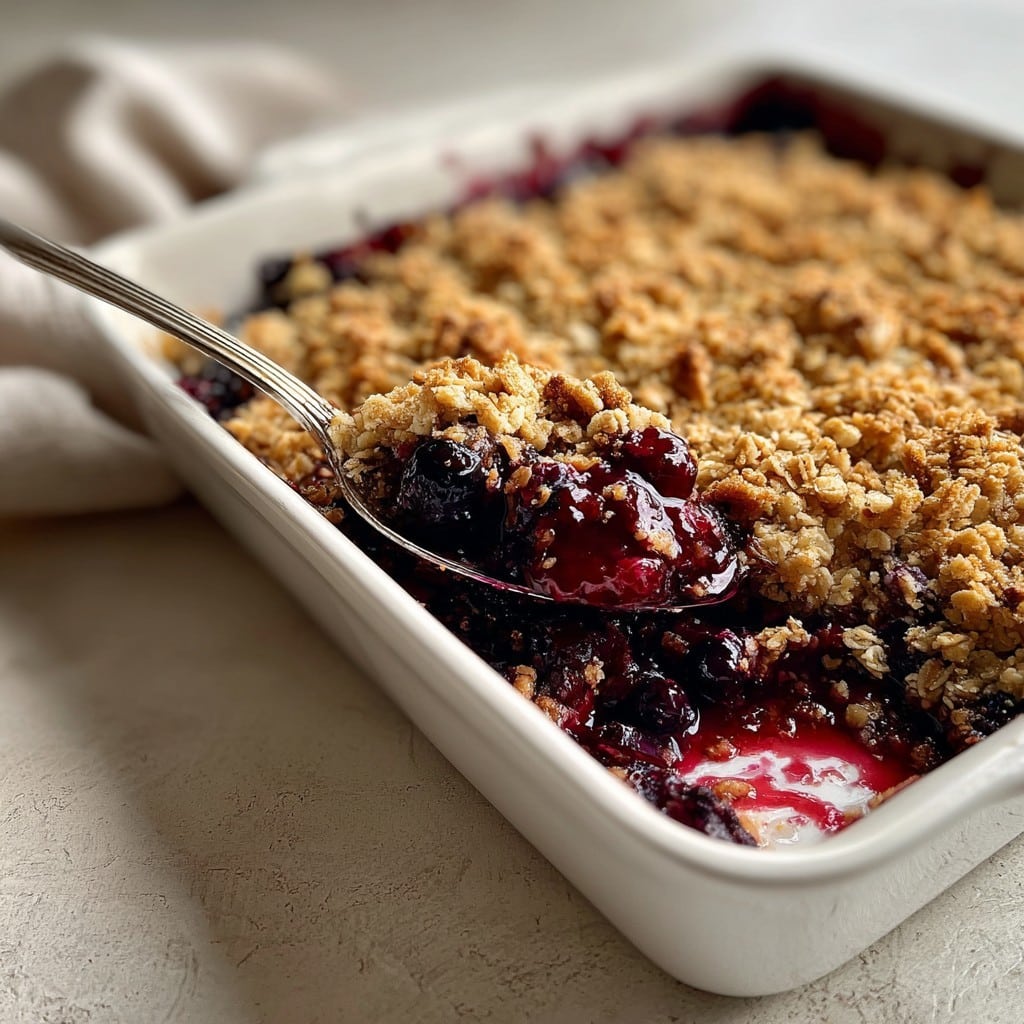Crumble de arándanos de Martha – Migas mantecosas y bayas jugosas