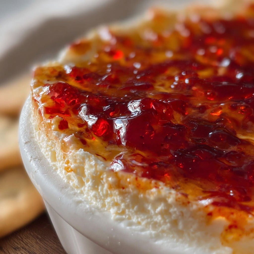 Difusión de Queso con Mermelada de Pimiento – Rápido, Elegante y Delicioso