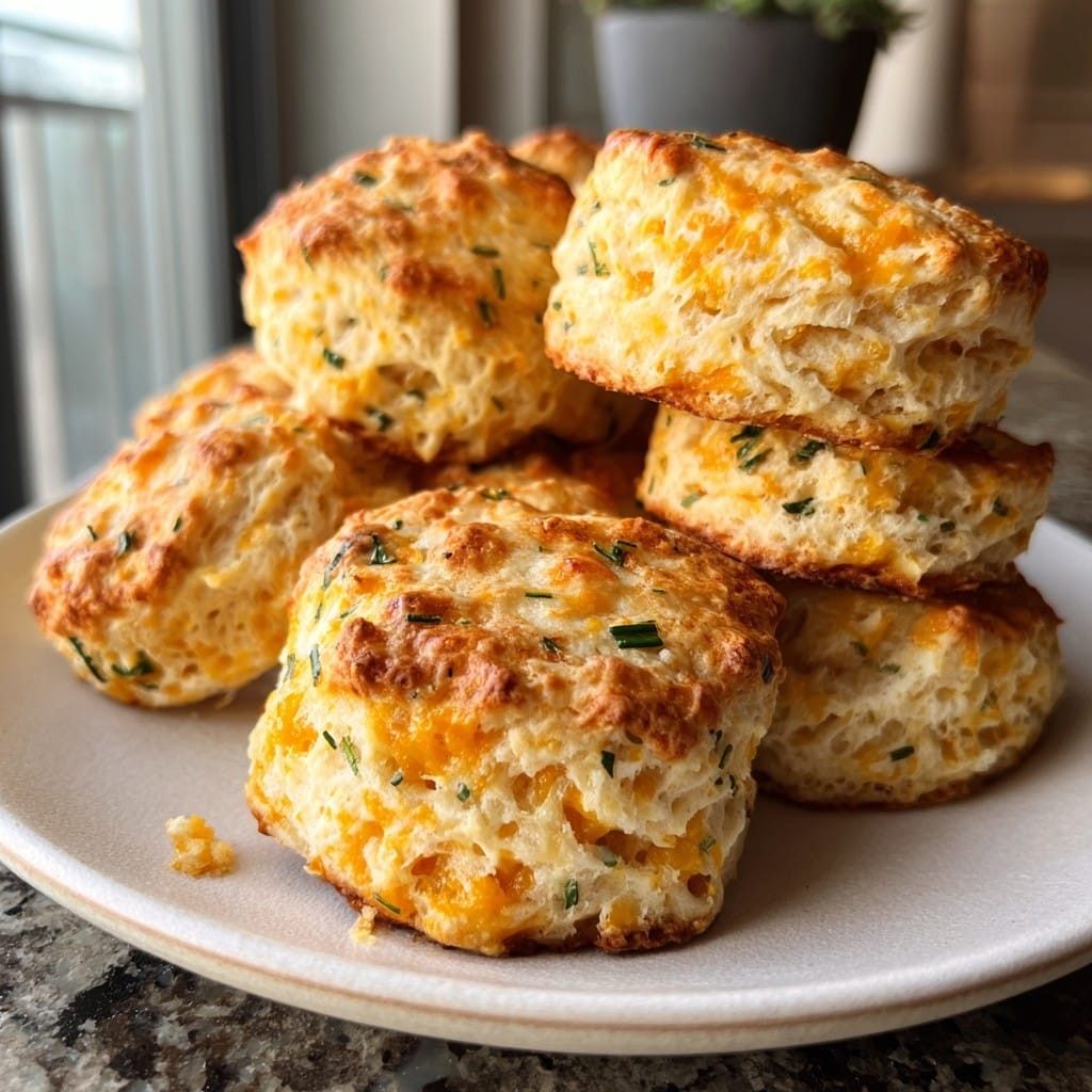 Galletas caseras de cheddar y cebollino: perfectas para el brunch o la cena