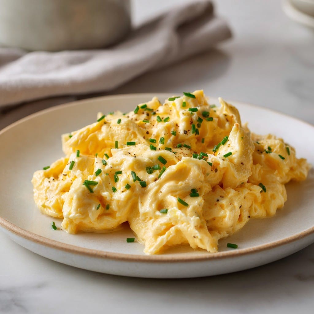 Huevos revueltos de 4 ingredientes de Oprah – Cremosos y simples