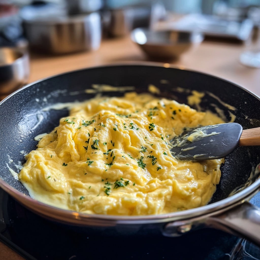 Huevos revueltos de 4 ingredientes de Oprah – Cremosos y simples