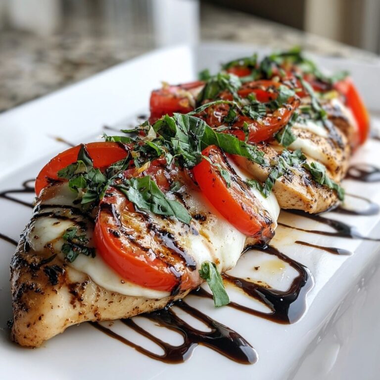 Pollo Caprese Fácil – Pollo Jugoso con Mozzarella, Tomate y Albahaca