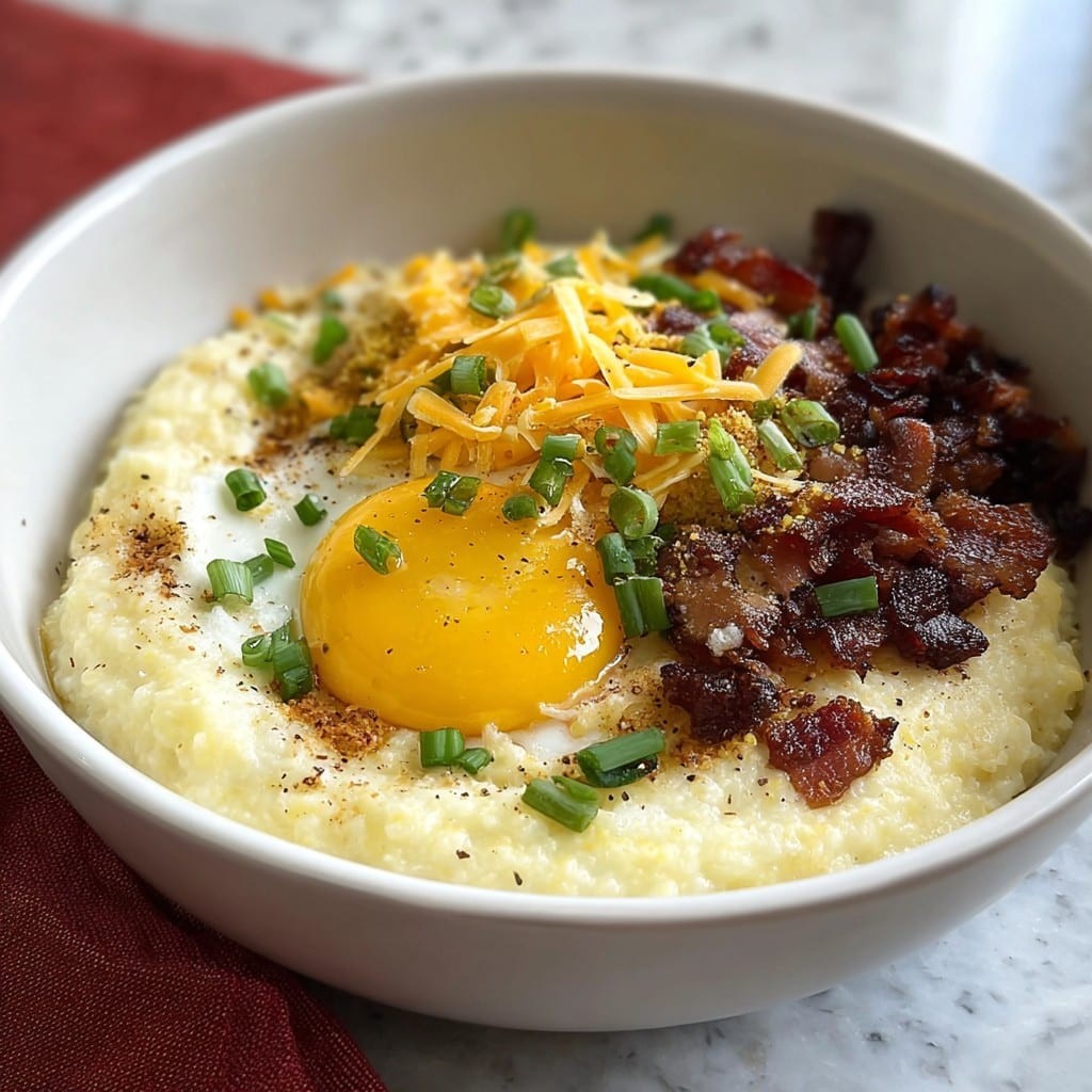 Tazón de Grits para el Desayuno – Reconfortante, Sustancioso y Satisfactorio