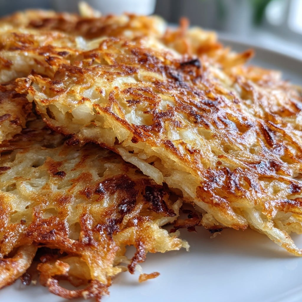 Tortitas crujientes de patata con queso y cebolla – Un favorito de la familia