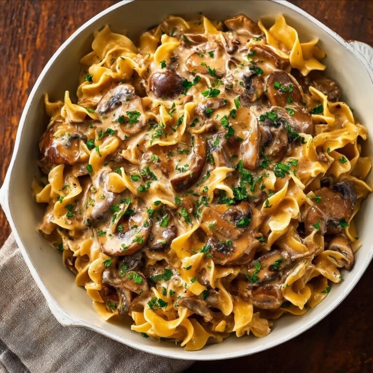Receta cremosa de Stroganoff vegetariano de champiñones para cocineros de la vida real