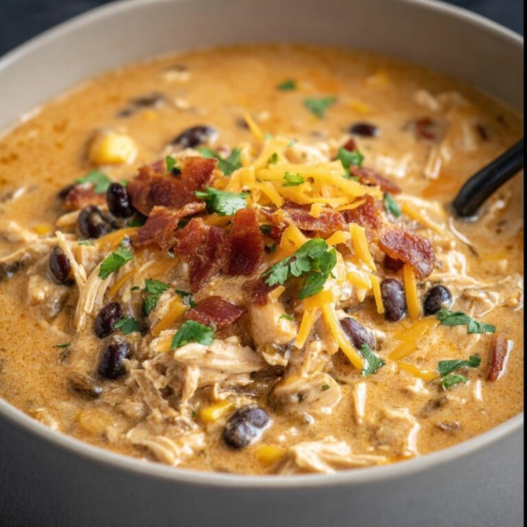 Chili de Pollo con Queso Crema en Olla de Cocción Lenta