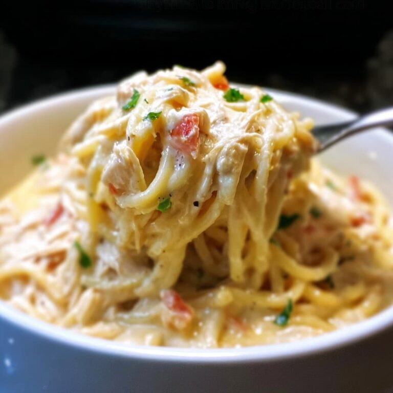 Receta de Espaguetis con Pollo en Olla de Cocción Lenta