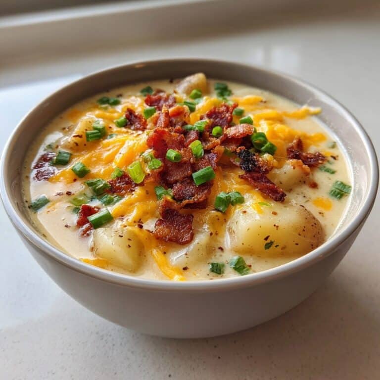 Sopa de Papa con Queso y Crack de Crock Pot – Cremosa, Quesosa y Totalmente Adictiva!
