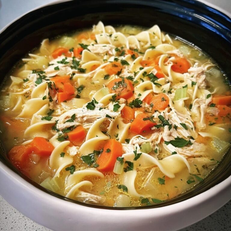 Sopa de Pollo con Fideos en Cocción Lenta